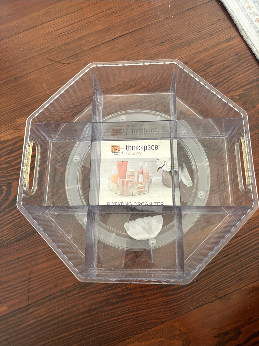 Clear Rotating Makeup Organizer - Clear  NWOT
